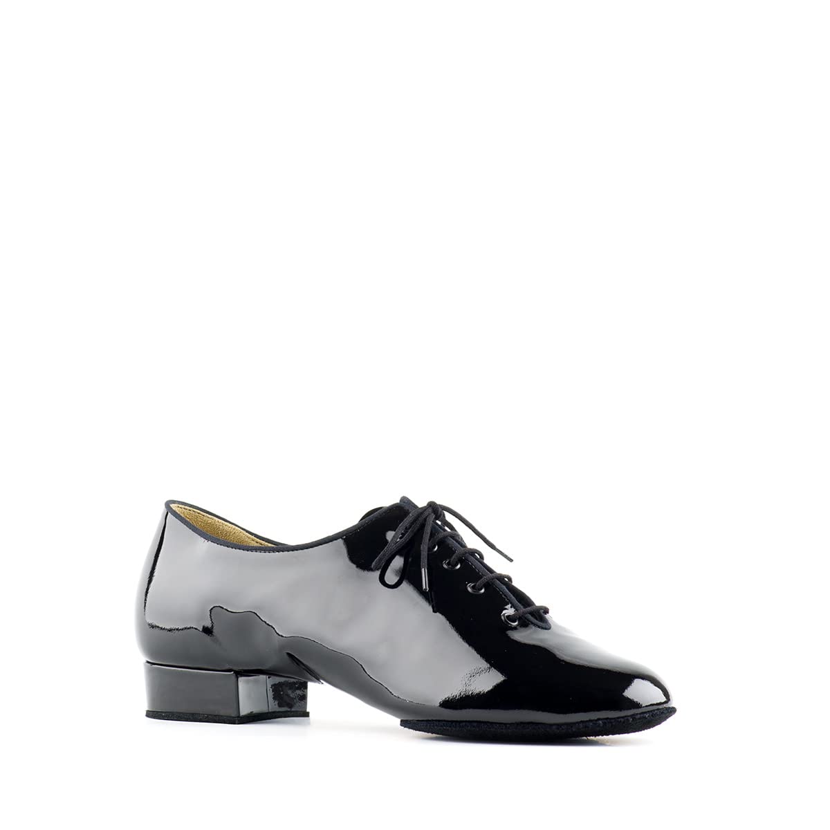 PAOUL - Telemark Men's Dance Shoes 2051_30 Black Paint | Standard Ballroom & Latin Dance Shoes for Men | Perfect for Competitions, Performances & Social Dancing