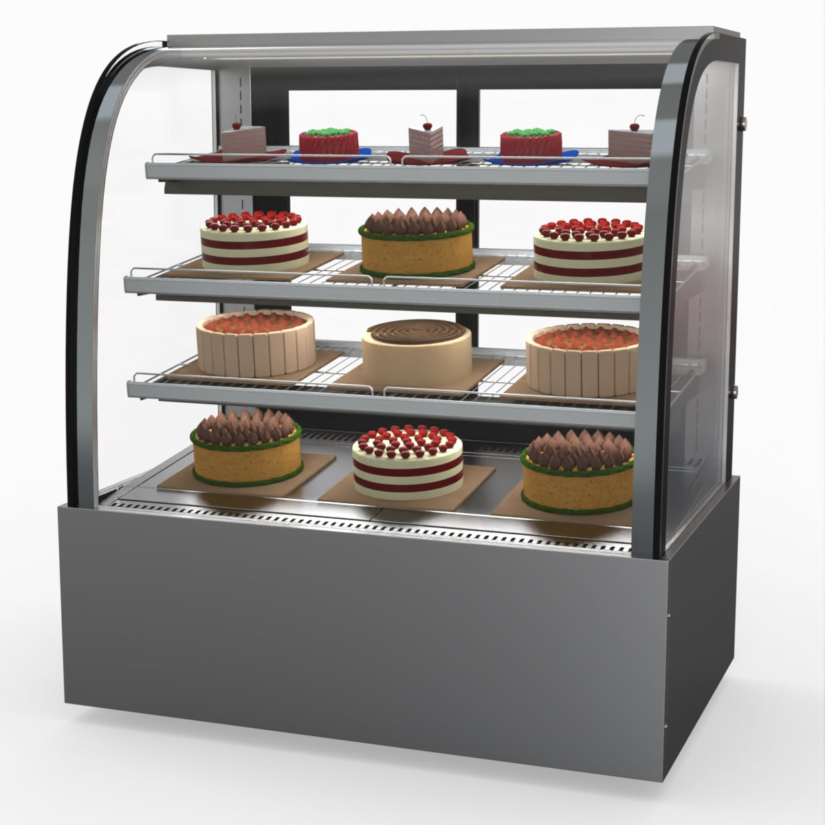 Bonvue SL840 Commercial Refrigerated Display Case - Perfect for Delis, Bakeries & Cafes to Showcase Fresh Food