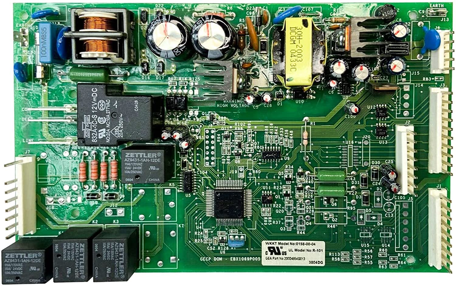 Whirlpool KitchenAid Refrigerator Power Control Board W10624574 Replacement Part - Compatible with Model KRMF706EBS00 | Fix Cooling Issues & Extend Appliance Life