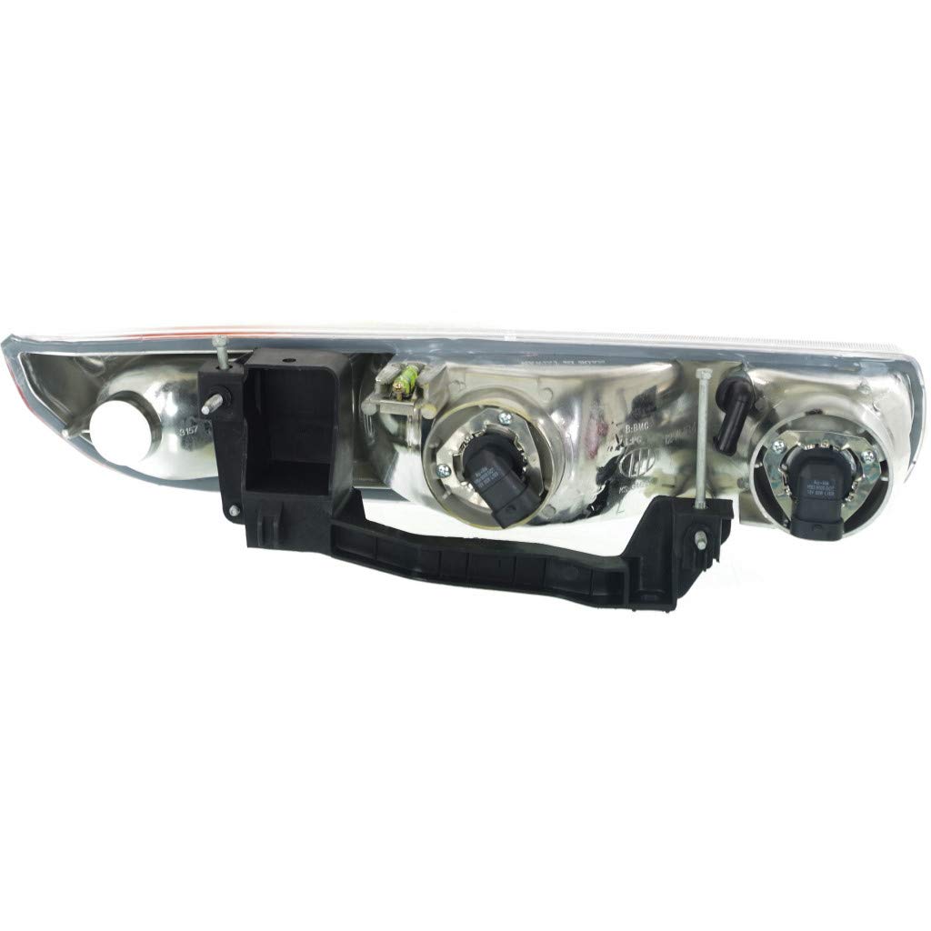 2000-2002 Saturn SL Headlight Assembly - Driver & Passenger Side with Bulbs (GM2502206 GM2503206) | Replaces 21112455, 21112456 | Includes Parking/Signal Lights | Perfect for Night Driving & Vehicle Safety Upgrades