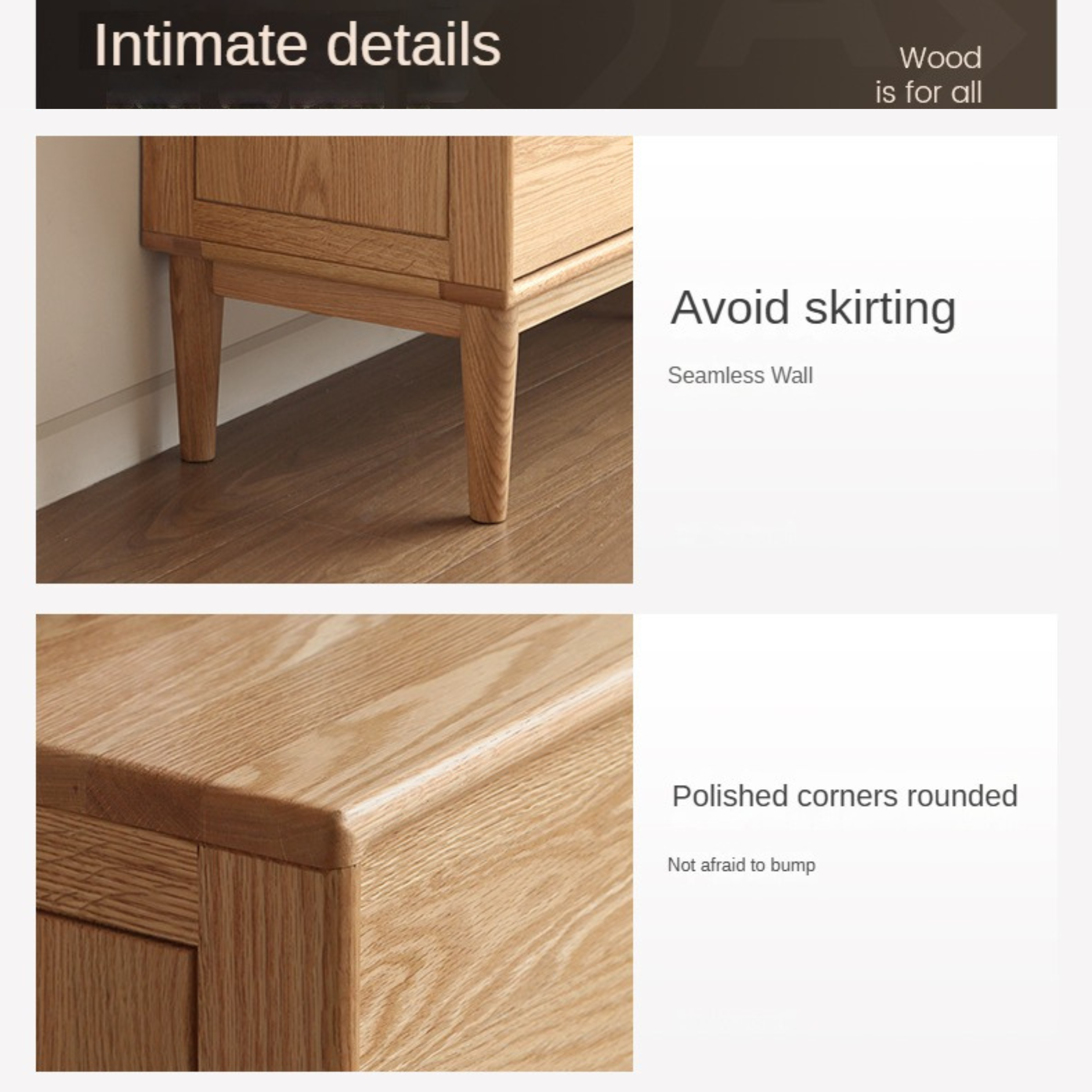 Oak Solid Wood Small Chest of Drawers - 3 Drawer Storage Organizer for Bedroom, Nursery, or Office | Compact Dresser for Clothes, Toys & Home Organization