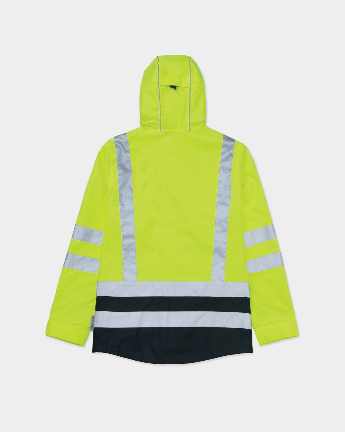 High Visibility Waterproof Rain Jacket for Men - Reflective Safety Jacket for Outdoor Work, Cycling & Running in Heavy Rain