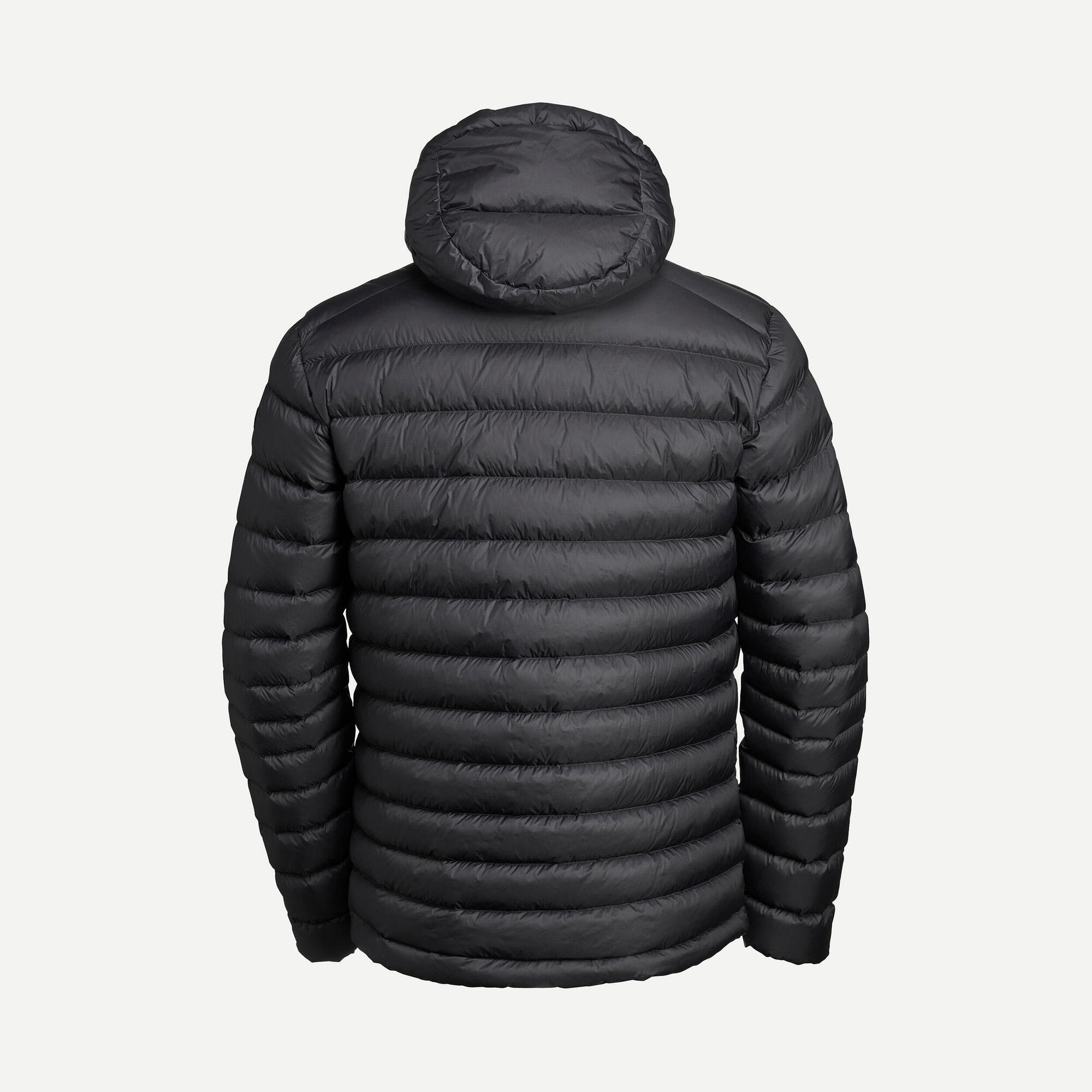 Forclaz MT500 Men's Hooded Padded Jacket for Mountain & Backpacking - Warm & Lightweight Down Coat for Hiking, Camping in Cold Weather (14°F)
