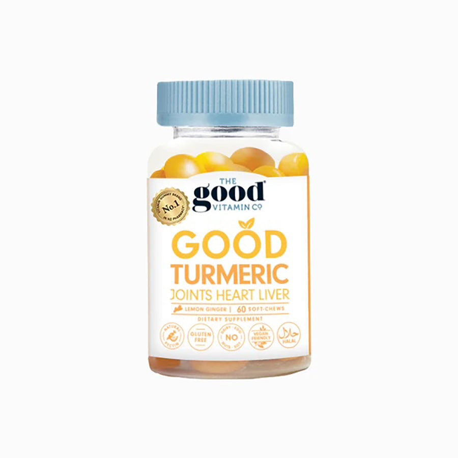 THE GOOD VITAMIN CO Turmeric Soft Chews - 60 Count | Organic Turmeric Supplement for Joint & Digestive Support | Perfect for Daily Wellness & Active Lifestyles