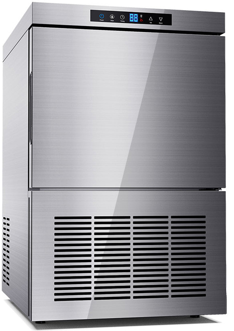 Ezi20FA Self-Contained Full Cube Ice Maker Machine - Countertop Commercial Ice Maker for Home, Office, Bar, Restaurant & Party Use