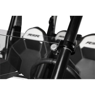 Tusk UTV Hard Coated Hinged Windshield +2-inch for Polaris RZR 4 800 (2010-2014) - Durable Protection for Off-Road Adventures & Trail Riding