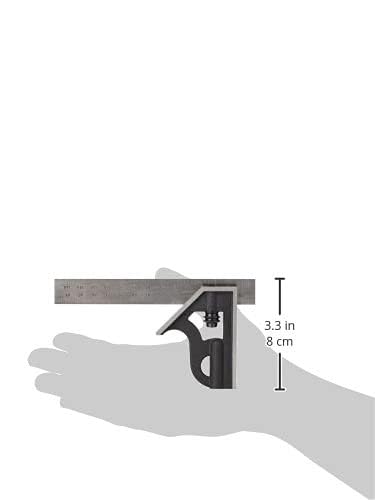 Starrett Student Combination Square - 150mm Blade, Cast Iron Head, Hardened Tempered Steel - Perfect for Woodworking, Metalworking & DIY Projects - Ideal Tool for Students, Apprentices & Beginners