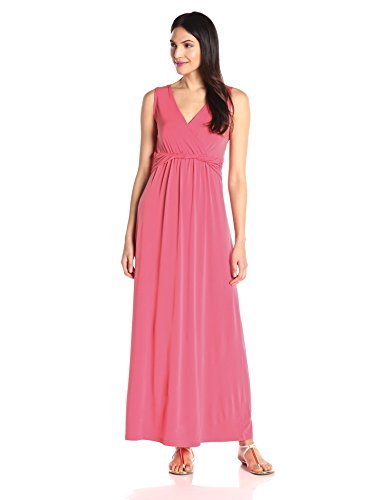 NY Collection Women's Sleeveless Surplice Twist Waist Dress - Elegant Summer Cocktail Party & Beach Wedding Guest Outfit