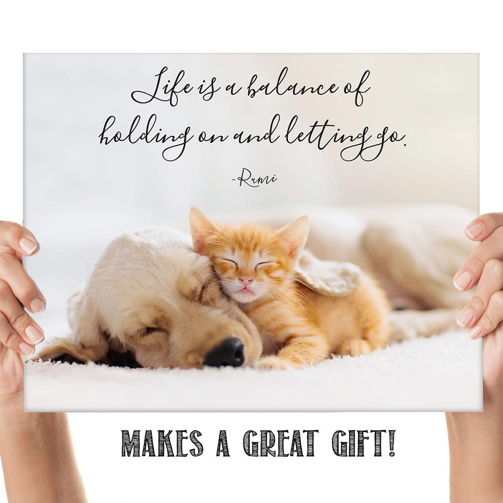 TJ Originals - Motivational Wall Art 11x14, Zen & Spiritual Decor with Rumi Quotes - Perfect Gift for Home & Office