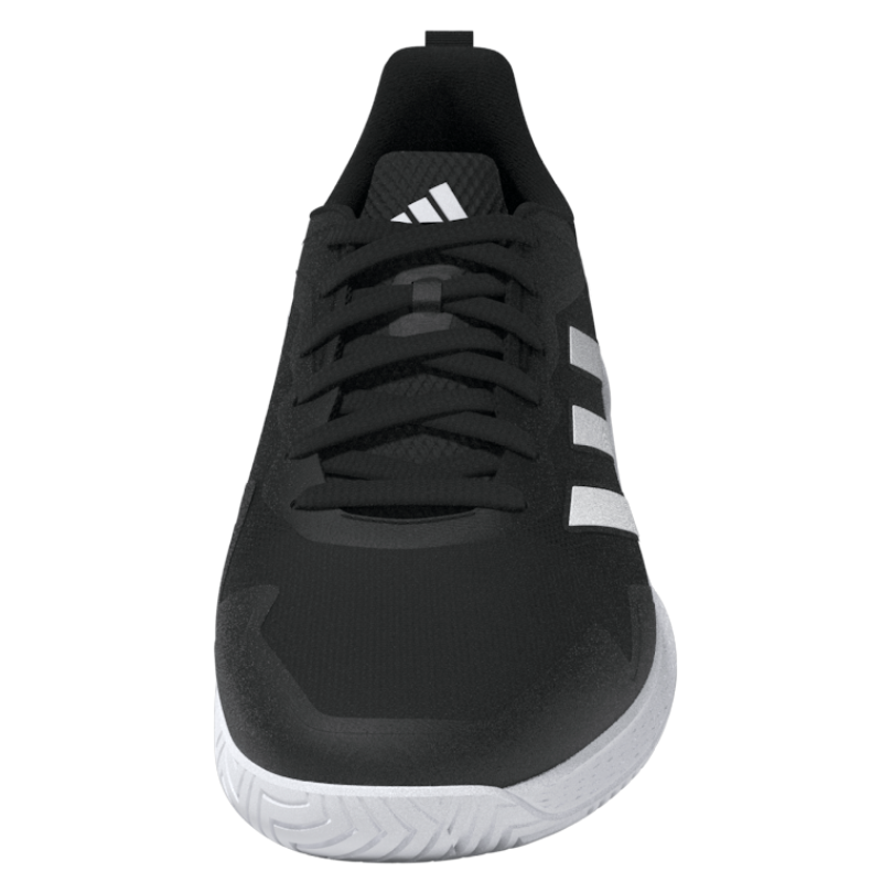 Adidas Defiant Speed Men's Tennis Shoes - Core Black/White/Grey | Lightweight & Durable Court Shoes for Competitive Play & Training