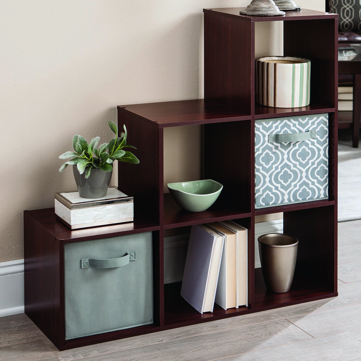 ClosetMaid 1842 Cubeicals Fabric Storage Drawer - Iron Gate Gray Print | Organizer for Closet, Bedroom & Office | Durable & Stylish Storage Solution