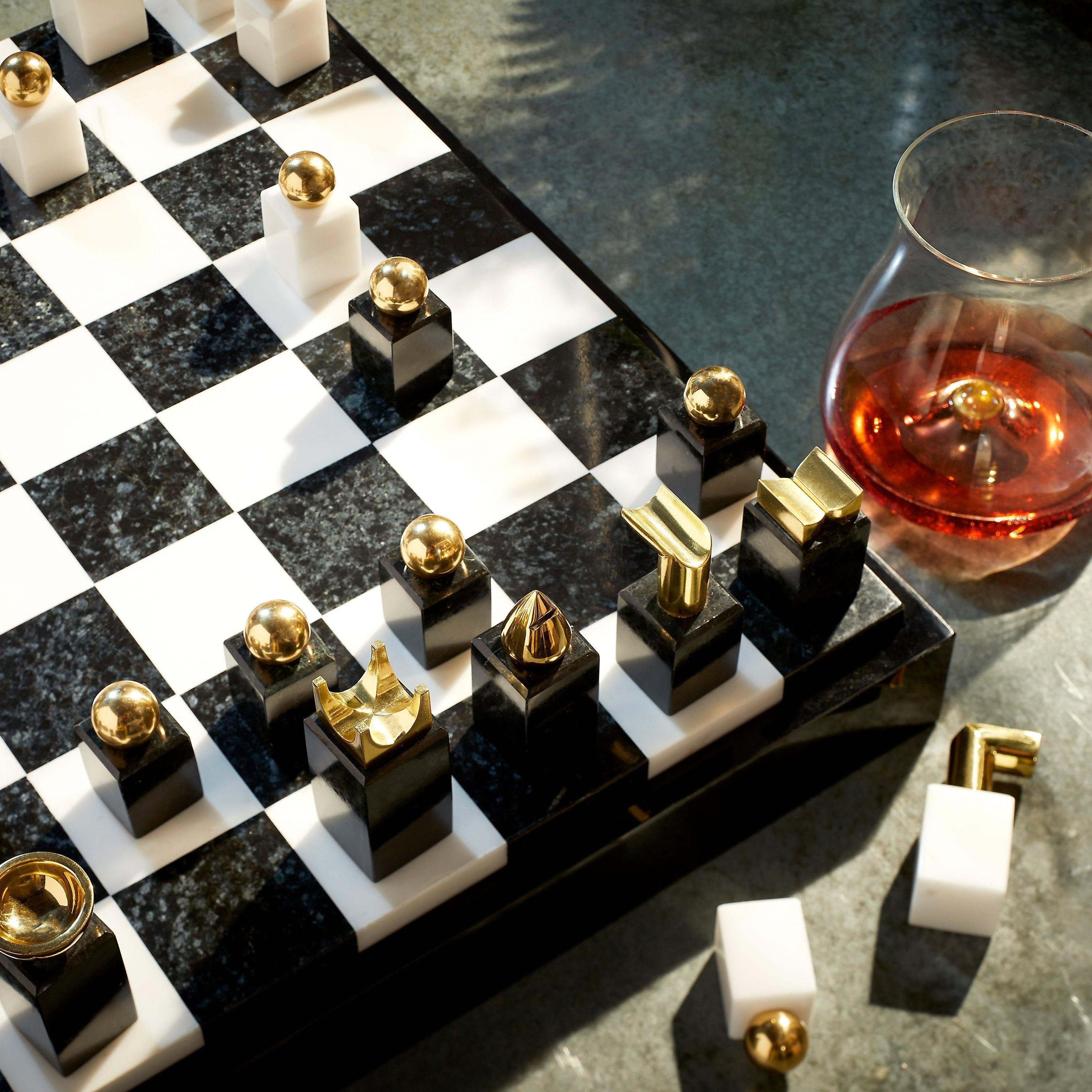 Premium Luxury Chess Set - Handcrafted Wooden Chess Board with Staunton Pieces - Perfect for Home Decor, Gifts & Professional Play