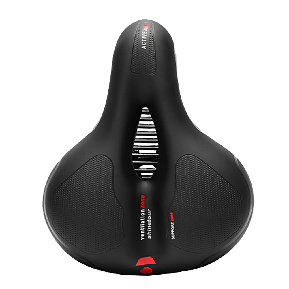 Comfortable Memory Foam Bike Saddle for Adults - Shock Absorbing Waterproof Seat for Mountain & Road Bikes - Cycling Essentials