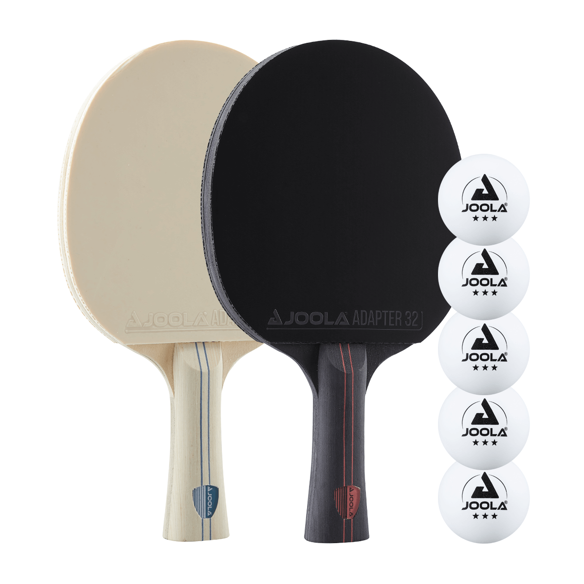 JOOLA Blizzard Blackout Premium Table Tennis Paddle Set with 3 Balls - Professional Ping Pong Racket for Indoor & Outdoor Play, Training, and Family Fun