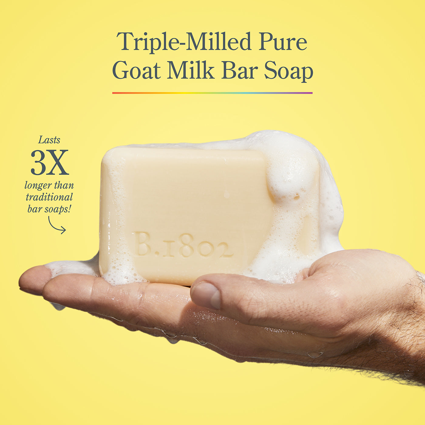 2025 Limited Edition Pride Pure Bar Soap - Vegan, Cruelty-Free & Moisturizing for Sensitive Skin | Perfect for LGBTQ+ Celebrations, Daily Bath & Gift Giving