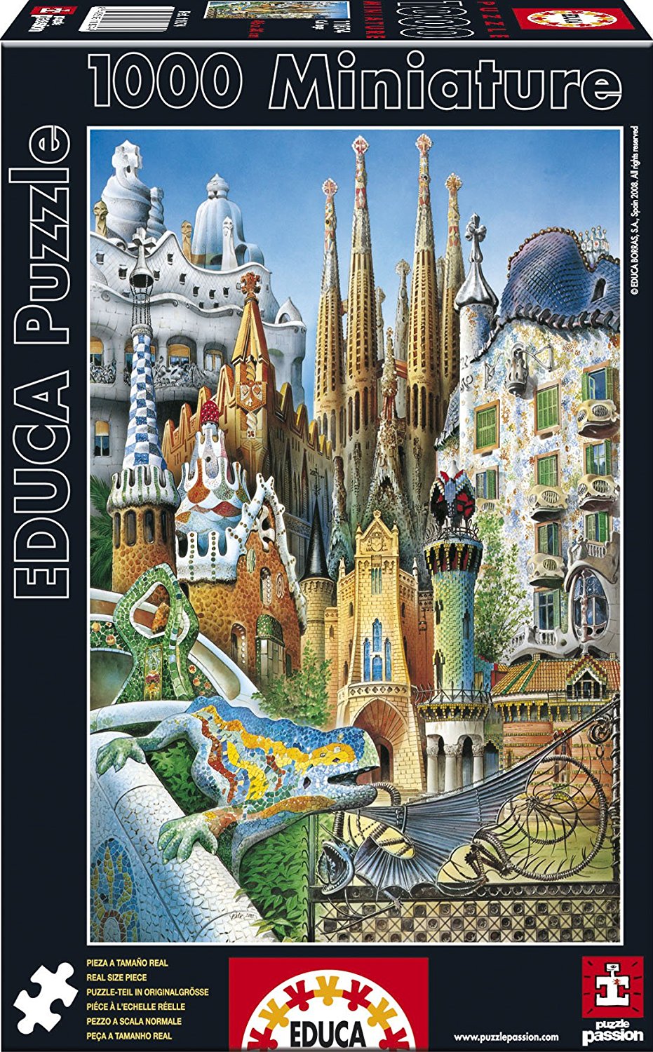 Stunning Gaudi-Inspired Collage Art Print - Modern Home Decor for Living Room, Bedroom & Office | Unique Wall Art Gift Idea