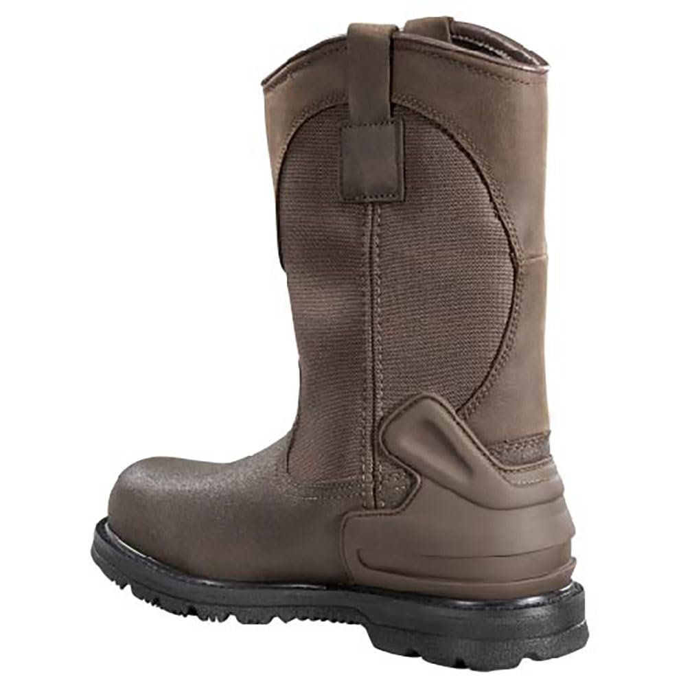 Carhartt Men's 11-Inch Waterproof Steel Toe Work Boots - Slip Resistant & Insulated for Construction, Warehouse & Outdoor Jobs