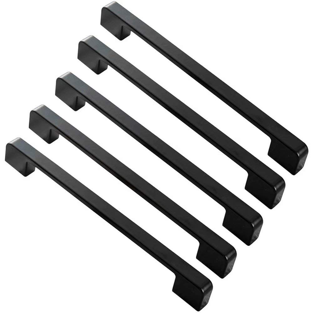 5-Pack Stainless Steel Zinc Alloy Cabinet Handles - 192mm Modern Kitchen & Drawer Pulls for Cabinets, Cupboards, Dressers | Durable Hardware for Home, Office & Bedroom Furniture Upgrade