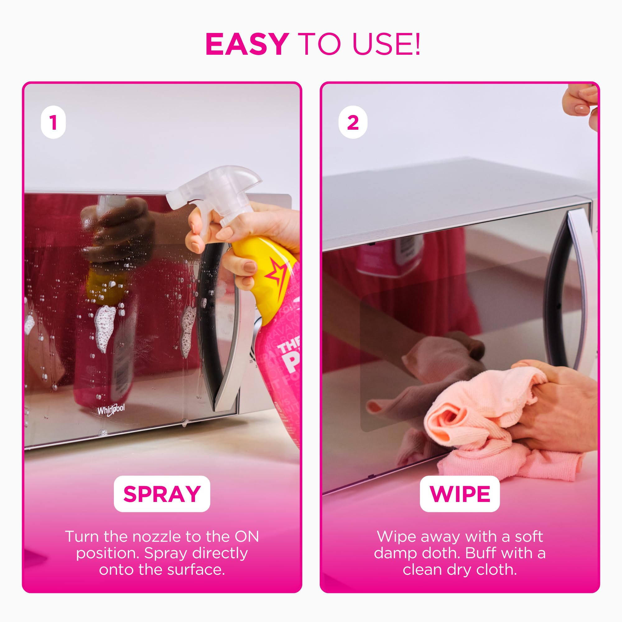 Stardrops The Pink Stuff Miracle Multi-Purpose Cleaning Spray 750ml (3-Pack) - All-Purpose Cleaner for Kitchen, Bathroom, Stainless Steel & More - Powerful Degreaser & Stain Remover for Tough Cleaning Jobs