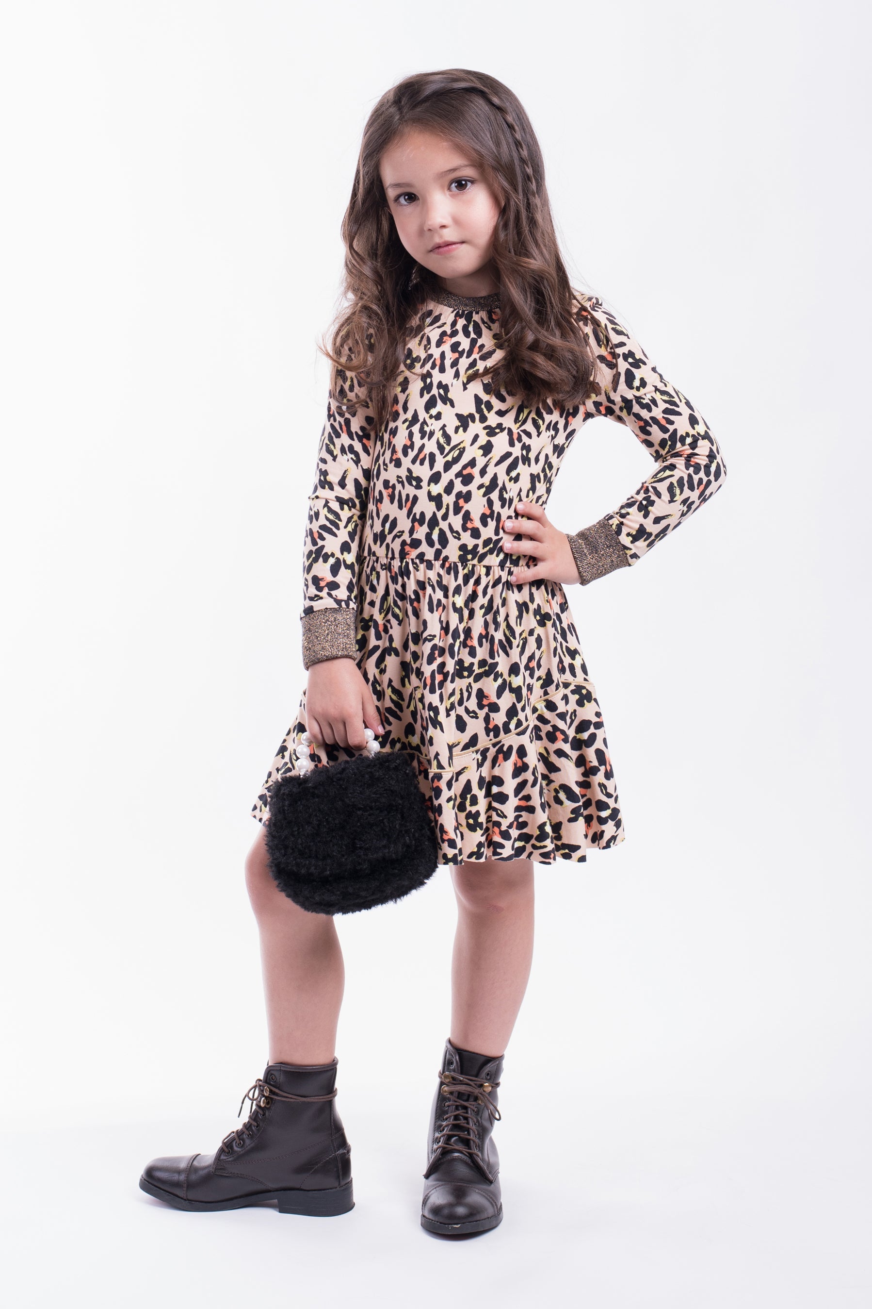 Imoga Paula Speckle Girls Dress - Cute Floral Print Summer Dress for Toddler & Kids - Perfect for Birthday Parties, School Events & Family Outings