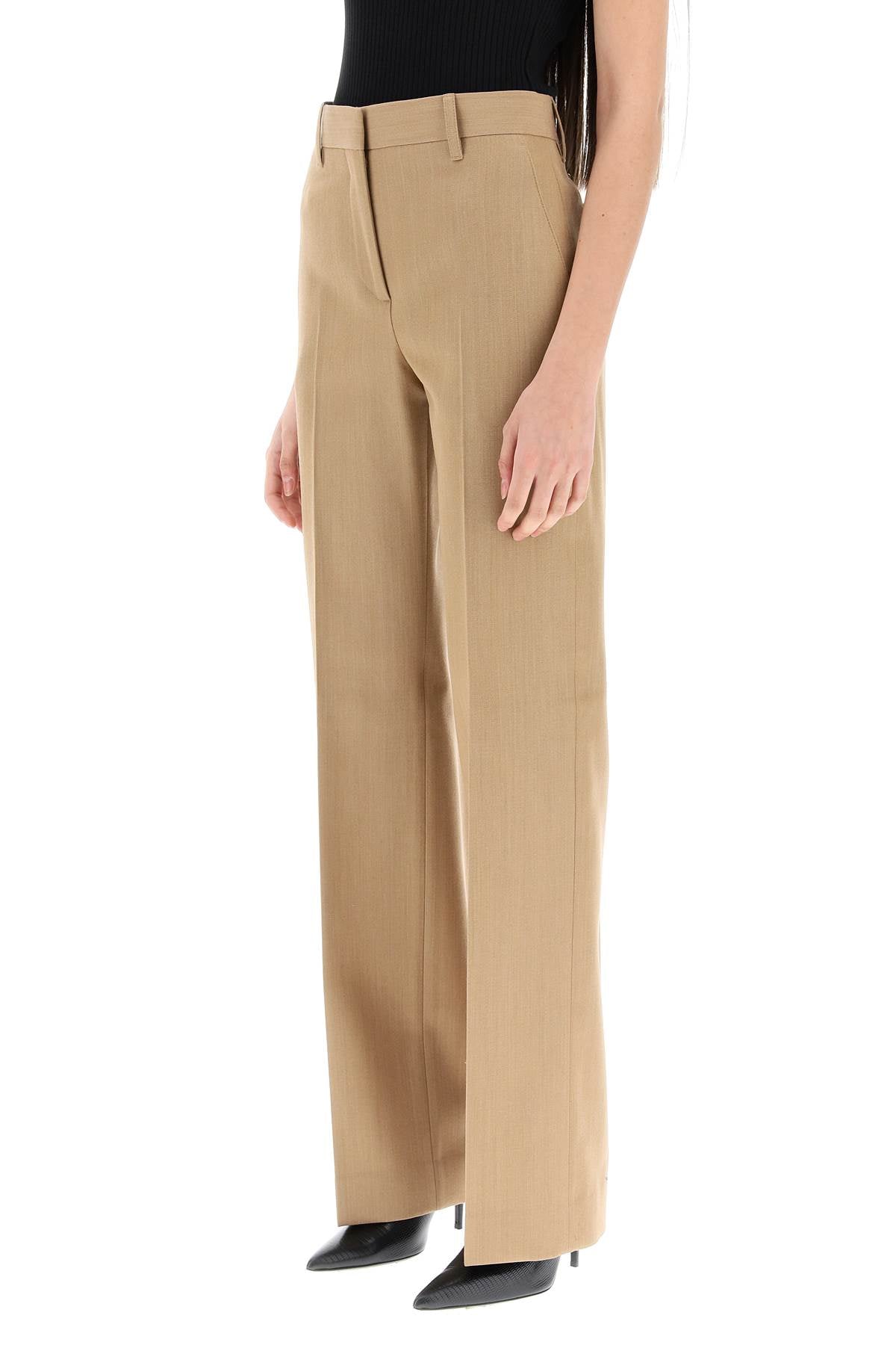 Burberry Tailored Wool Trousers for Men - Classic British Slim Fit Dress Pants for Business & Formal Occasions