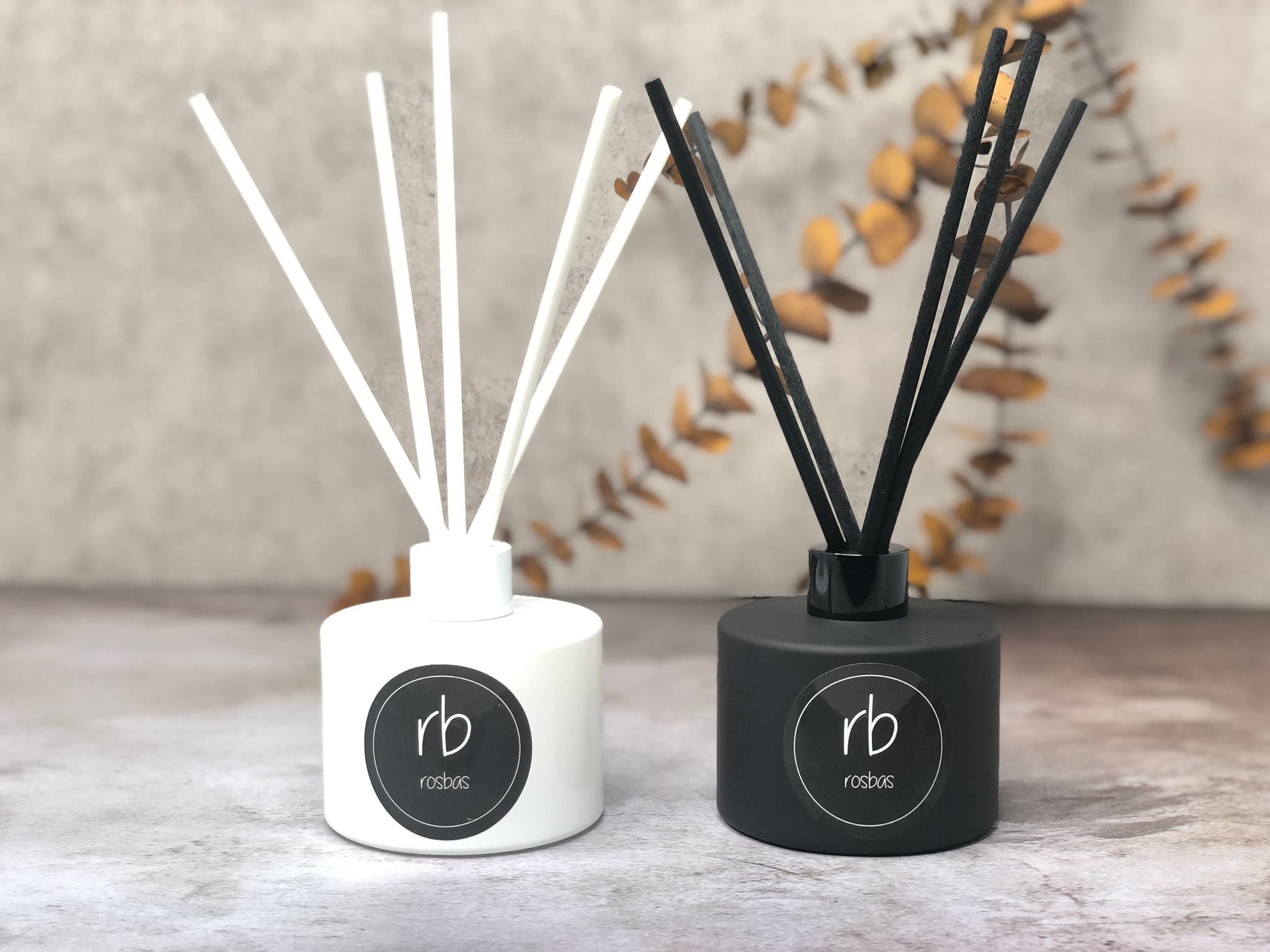 Premium Lavender Reed Diffuser Set - Handmade in USA, 6 Fl Oz Glossy White Glass Bottle with Gift Box, Long-Lasting Home Fragrance for Living Room, Bedroom & Bathroom | Relaxing Aromatherapy & Air Freshener for Spa-Like Ambience