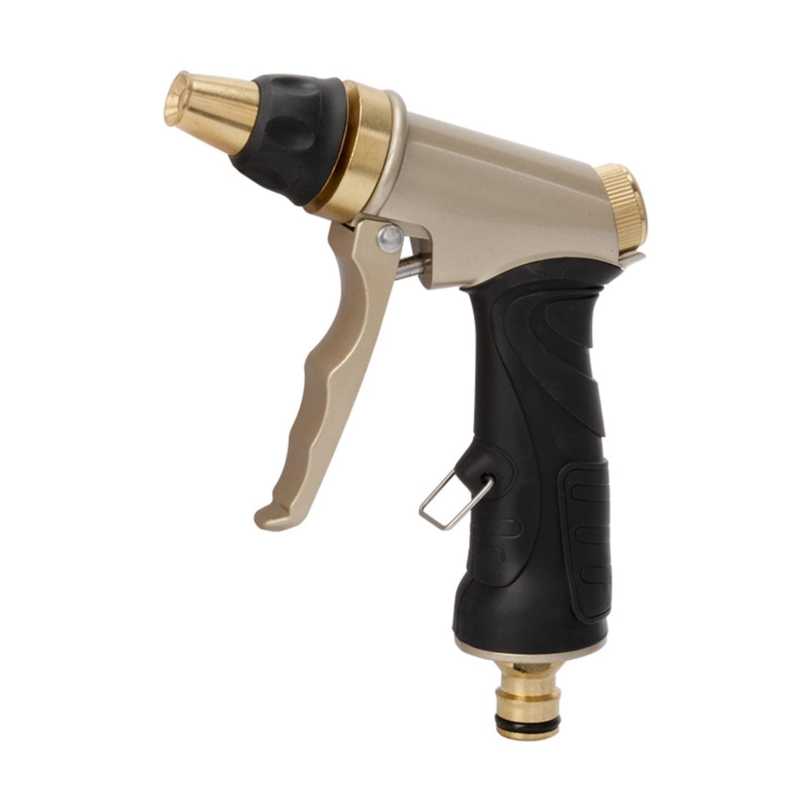 **Heavy Duty Copper-Zinc Alloy High Pressure Garden Hose Nozzle - Adjustable Water Spray Gun for Car Washing, Plant Irrigation, Lawn Care & Outdoor Cleaning**    *(Perfect for Washing Vehicles, Watering Gardens, Cleaning Patios & Outdoor Surfaces)*