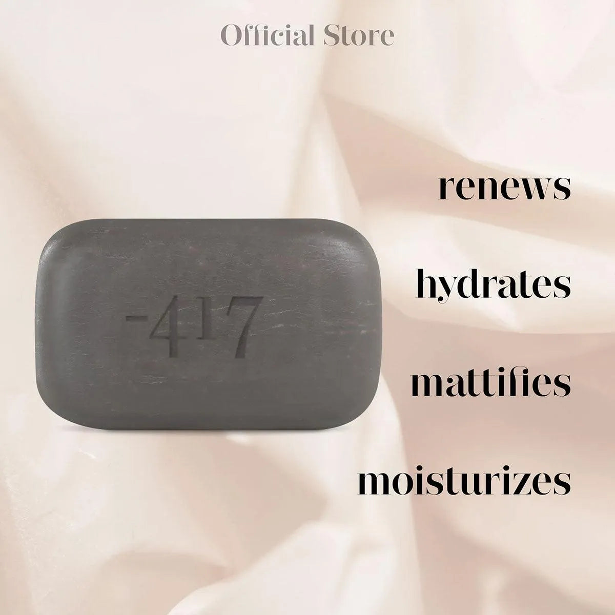 Minus417 Ultra Deep Mattifying Cleansing Mud Soap for Face & Body - Oil Control & Pore Refining - Perfect for Oily & Acne-Prone Skin - Daily Skincare & Shower Essential