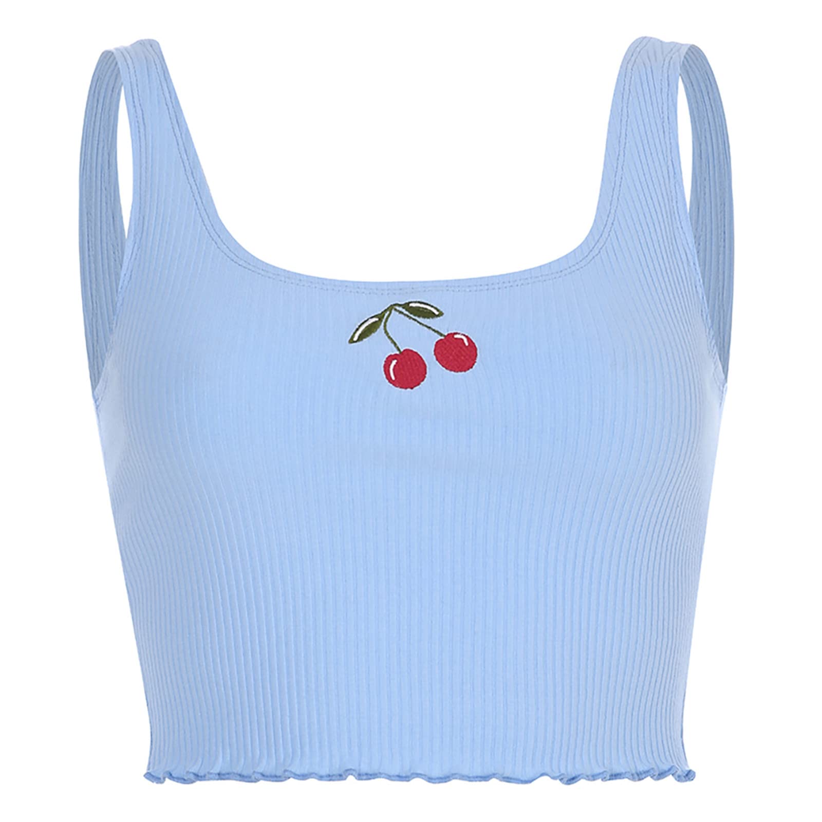 SansoiSan Women's Sleeveless Tank Tops - Cute Basic Camisole Vest Tops for Ladies | Perfect for Summer, Yoga, Gym & Casual Wear