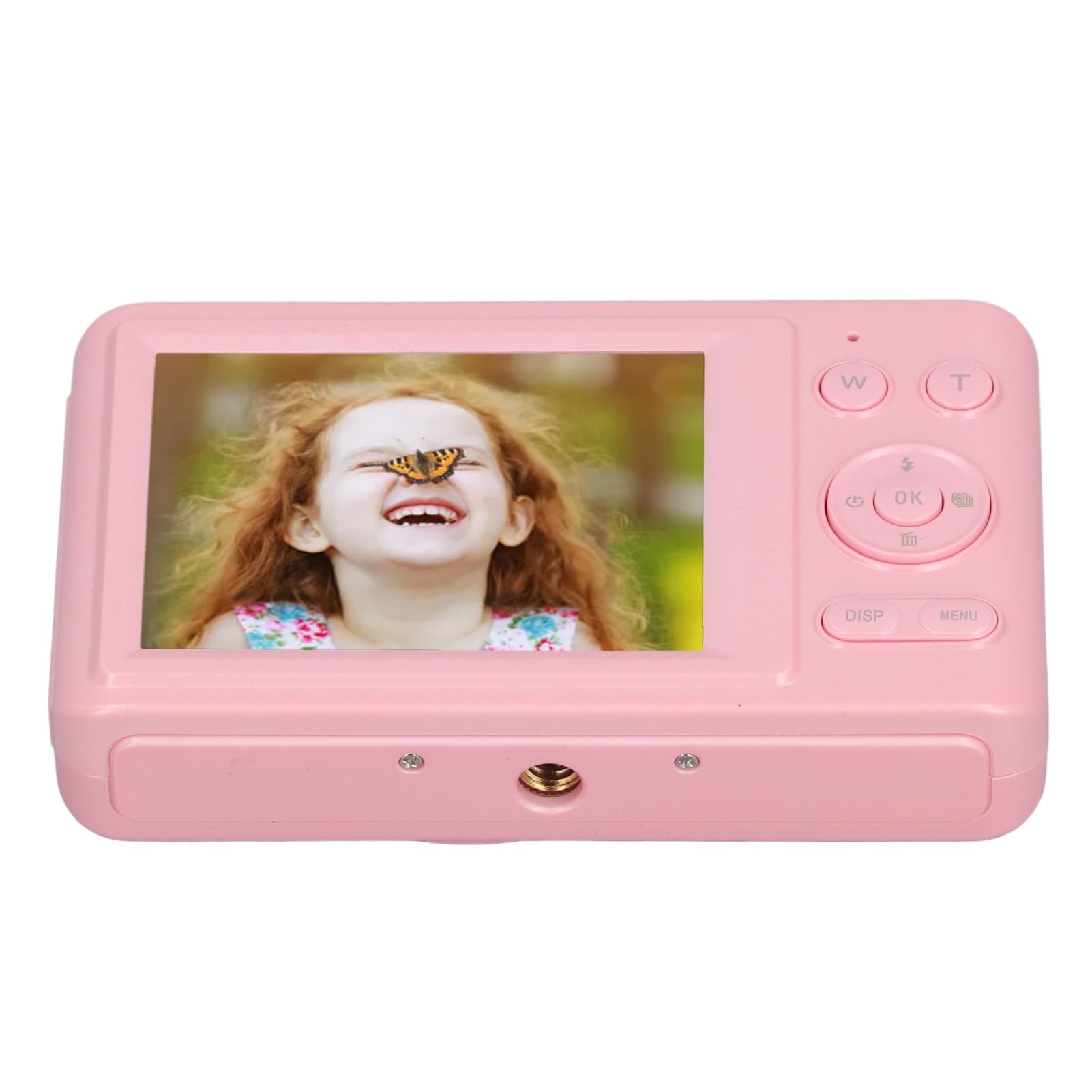 4K Digital Camera 48MP with 2.8 Inch IPS HD Screen | 16X Digital Zoom & Autofocus | Compact Travel Vlogging Camera for YouTube, TikTok & Social Media (Pink) - Perfect for Vacation, Outdoor Adventures & Daily Vlogging
