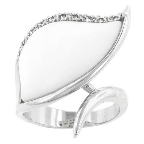 Snow Cap Cocktail Ring - Elegant Statement Jewelry for Women | Perfect for Parties, Weddings & Special Occasions
