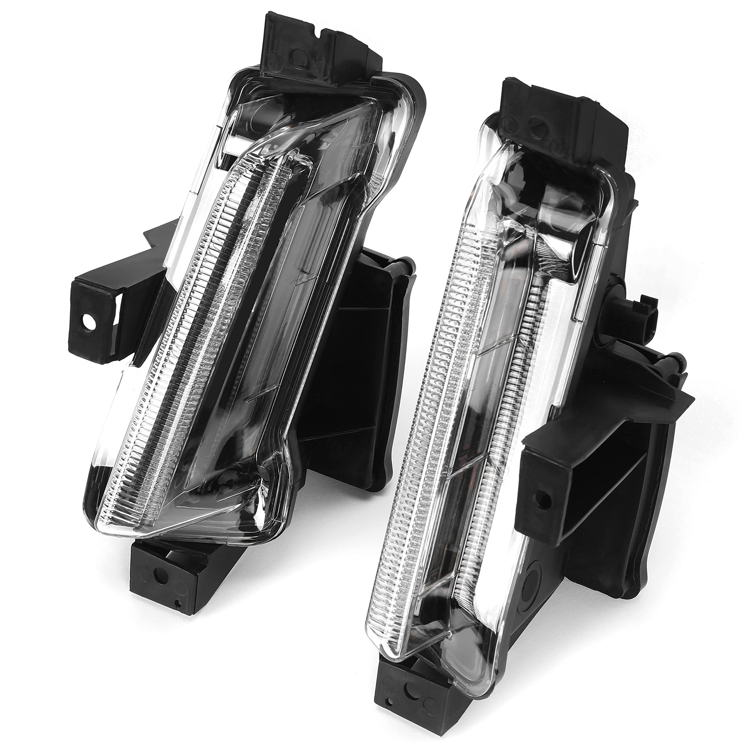 HECASA LED Fog Lights DRL for 2016-2022 Chevy Camaro ZL1 | Replacement for GM2562109 GM2563109 | Clear Lens Black Housing | No Turn Signal | Perfect for Night Driving & Off-Road Adventures