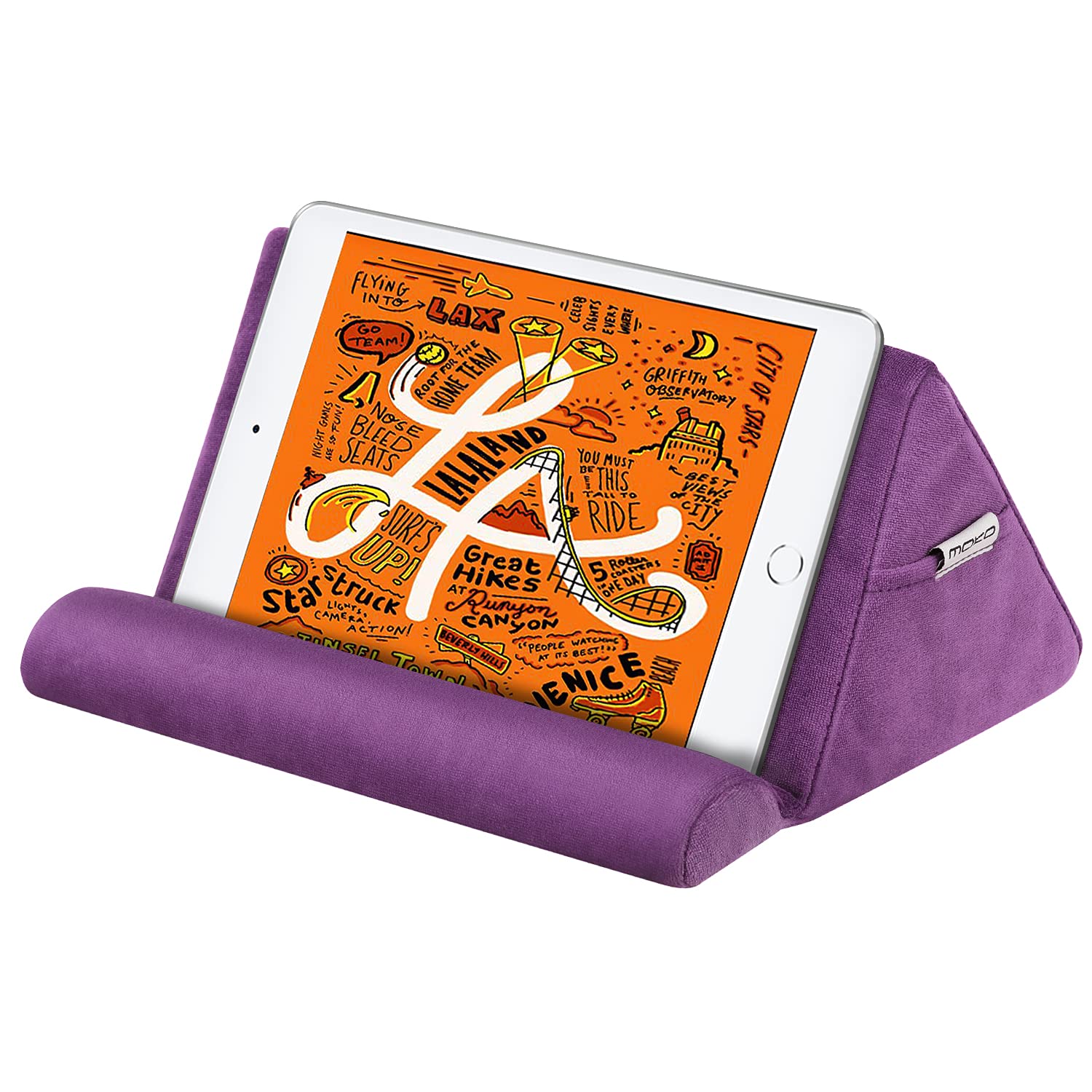 MoKo Tablet Pillow Stand - Adjustable Lap Holder for iPad & Tablets up to 11