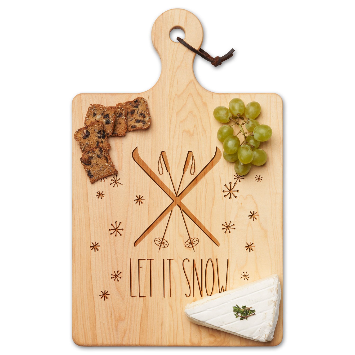 Premium Maple Wood Cutting Board & Cheese Serving Tray - 16