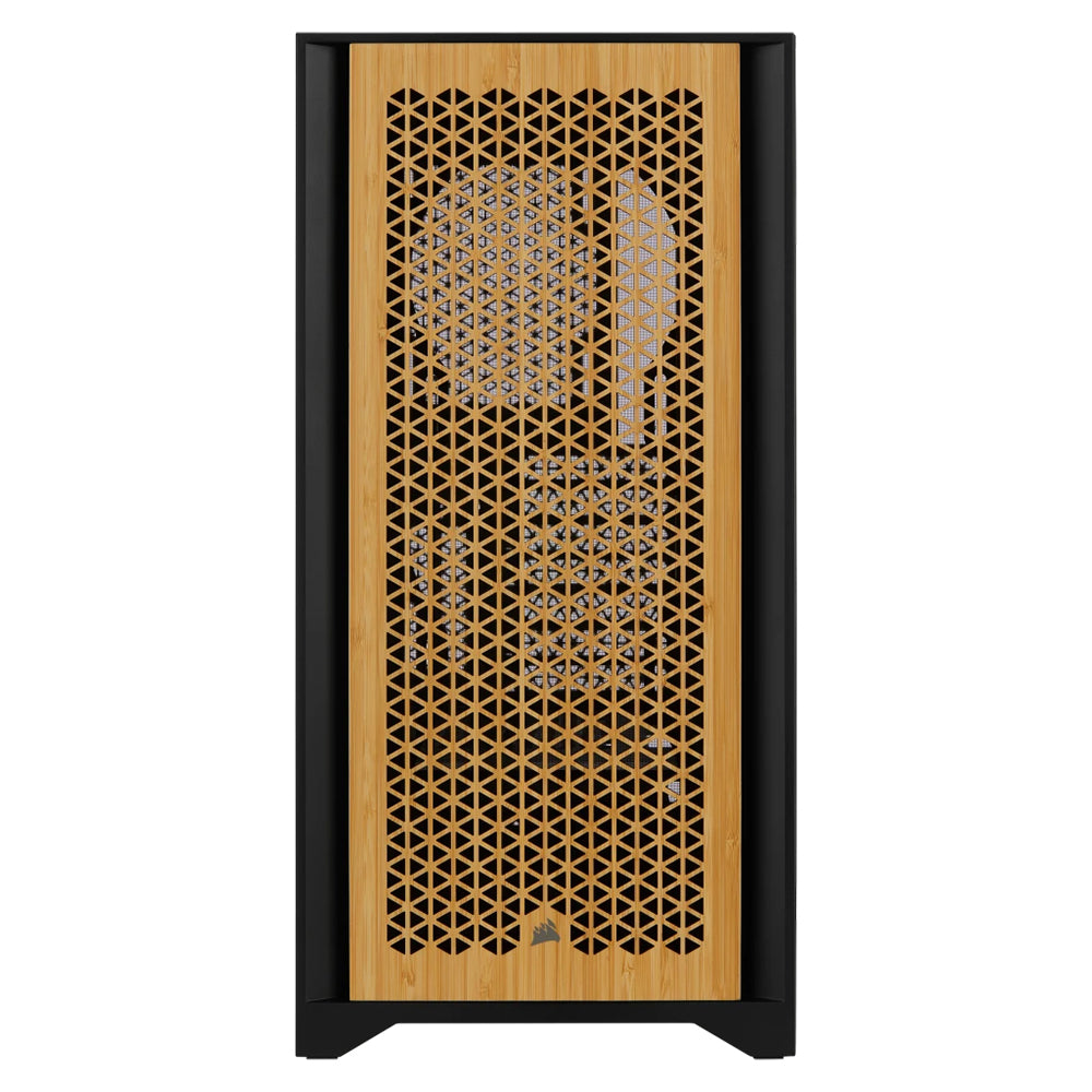 Corsair 4000D Airflow Front Panel Replacement - Premium Bamboo Design for PC Case Modding & Cooling Enhancement | Perfect for Gaming Rigs & Workstation Builds