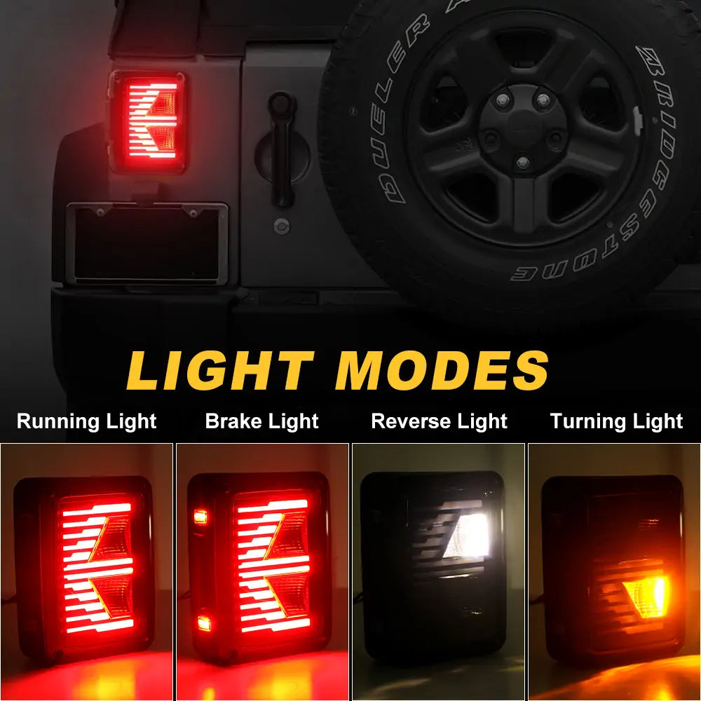 K Style LED Tail Light Bulb for Jeep JK Wrangler - Waterproof & Bright Replacement for Off-Road, Night Driving & Custom Upgrades