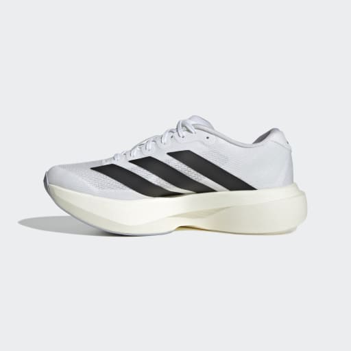 Adidas Women's Adizero Evo SL Running Shoes - White/Black/White | Lightweight & Breathable for Marathon Training & Road Running