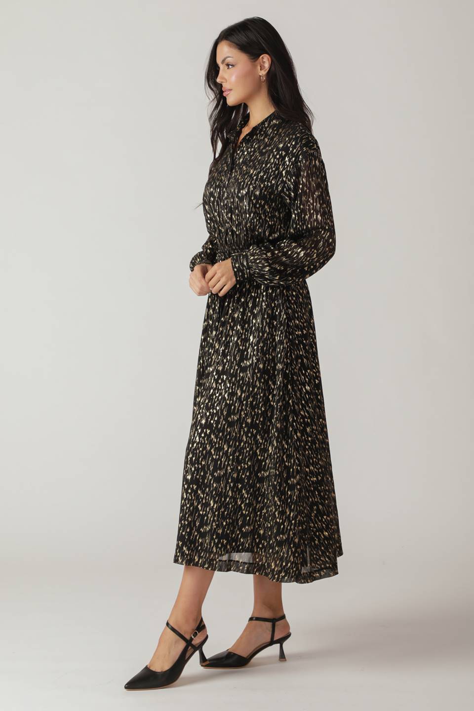 MOSSY MEADOW WOVEN MIDI DRESS - Flowy Boho Summer Dress for Women, Casual Beach Dress with Pockets, Perfect for Vacation, Date Night & Outdoor Events