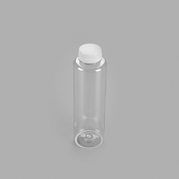 16 oz Clear Plastic Juice Bottles with Safety Cap - Round Cold Pressed Juice Containers (2.25