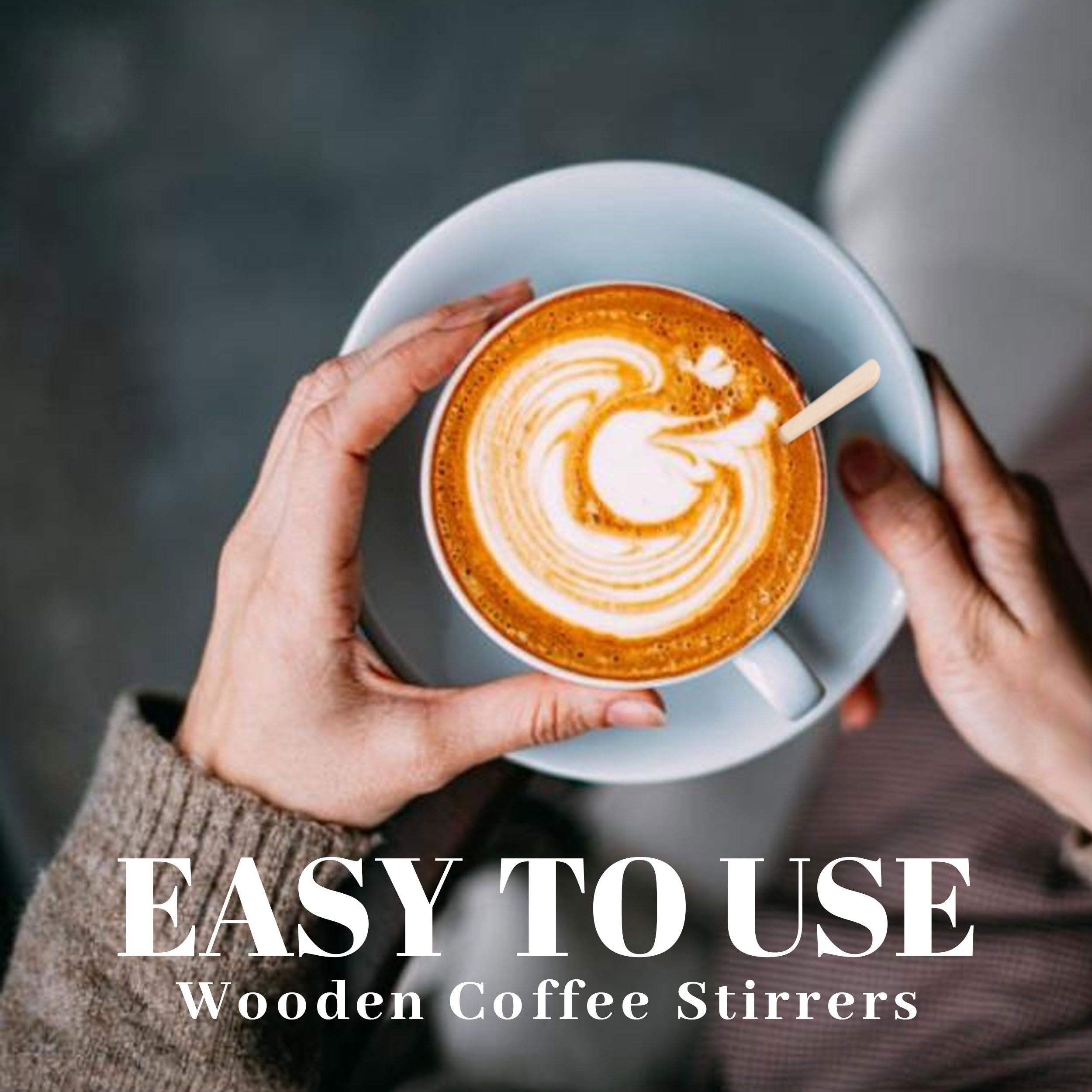 Wooden Coffee Stirrers 100pcs - 5.5