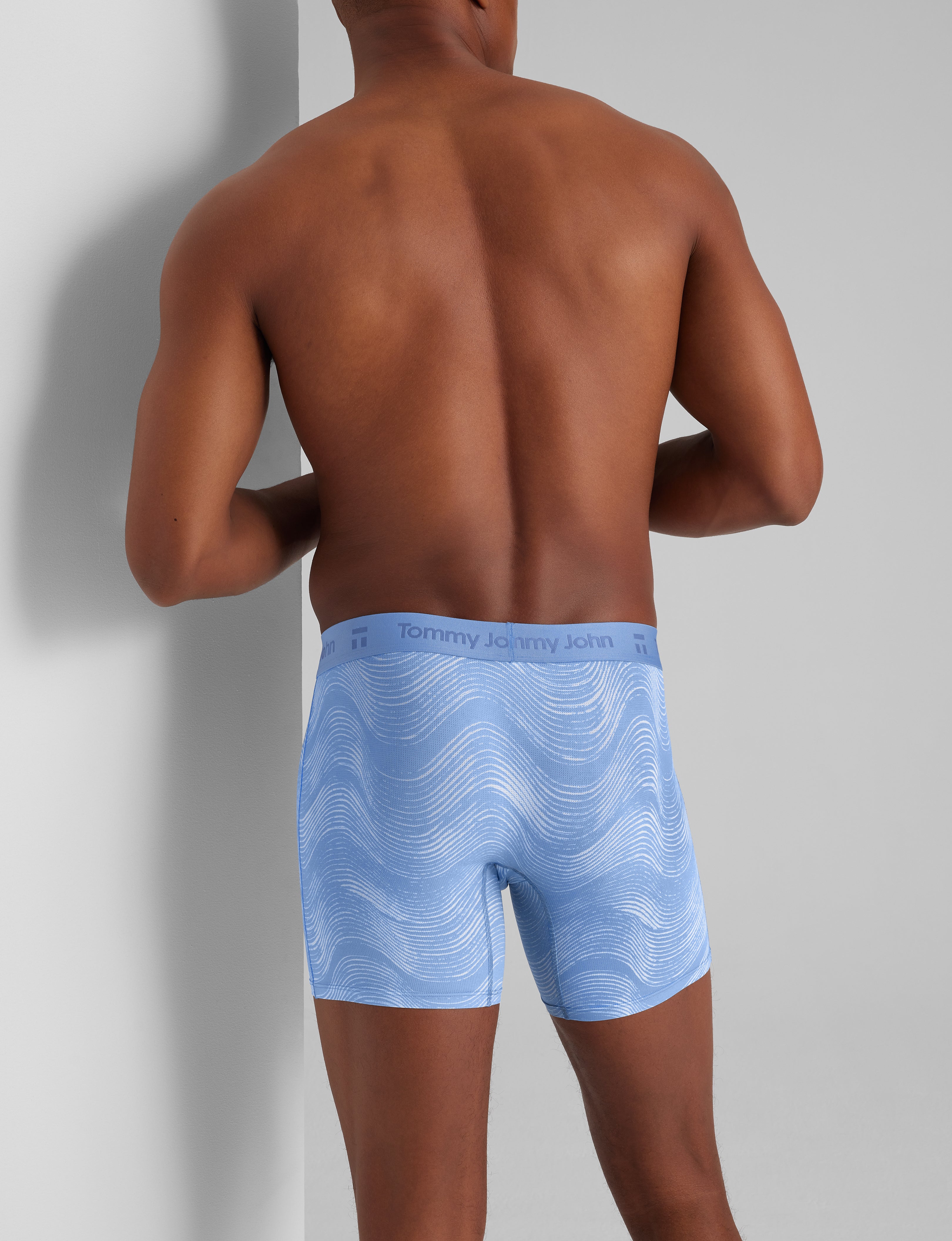 Breathable Air Mid Length Boxer Briefs - 6 Pack Men's Underwear for All-Day Comfort & Support | Perfect for Workout, Running, and Daily Wear