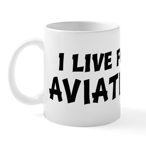 White - Live For AVIATION Mug