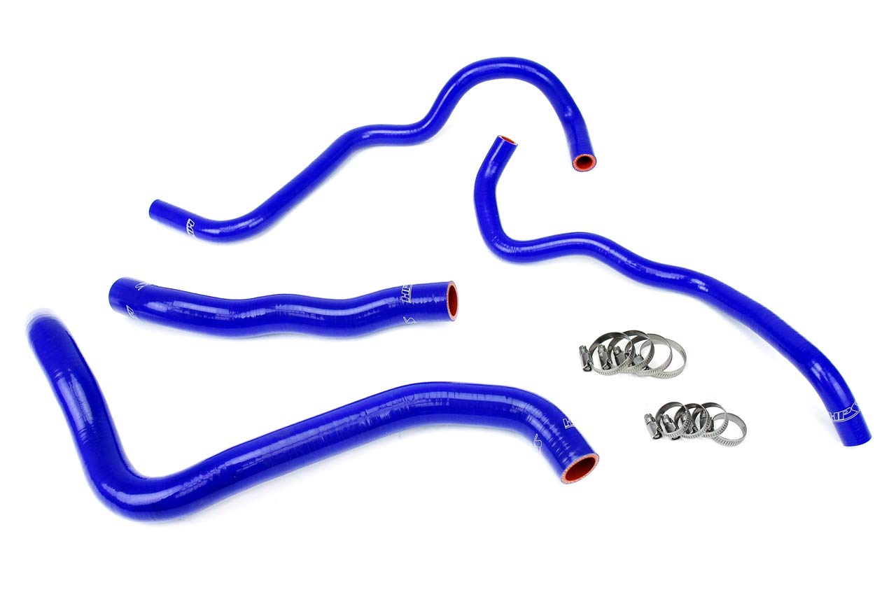 HPS 57-1388-BLUE High Performance Silicone Radiator Hose & Heater Hose Coolant Kit - Perfect for Car Engine Cooling System Upgrades, Racing & Off-Road Vehicles