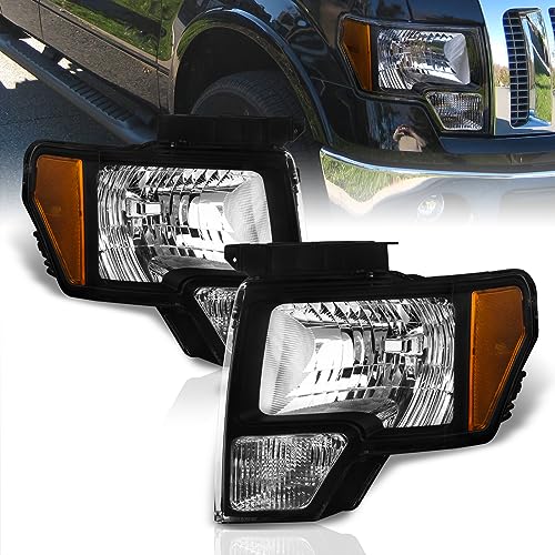 Black Housing Clear Lens Amber Reflector