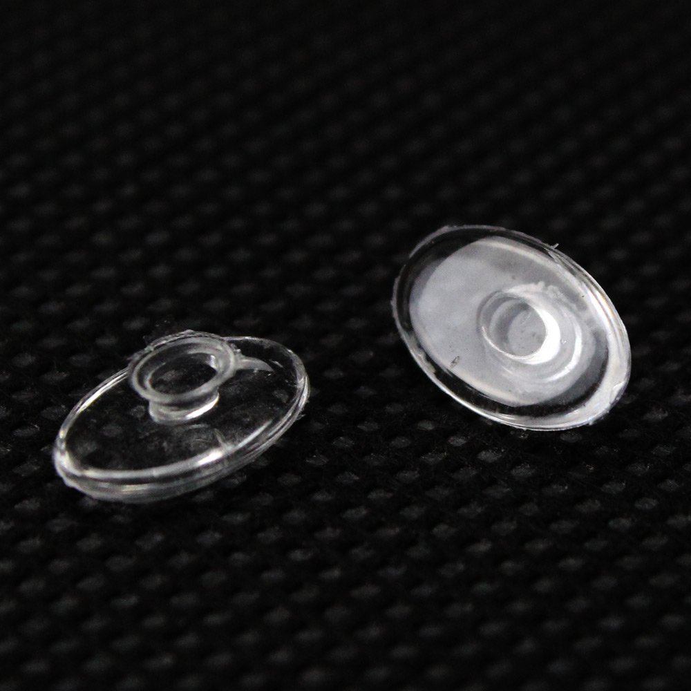 40 Pairs Oval Silicone Nose Pads for Glasses - 12mm Slide-On Nose Pads for Rimless Frames with Free Screwdriver - Comfortable Eyewear Accessories for Daily Wear, Reading & Computer Use