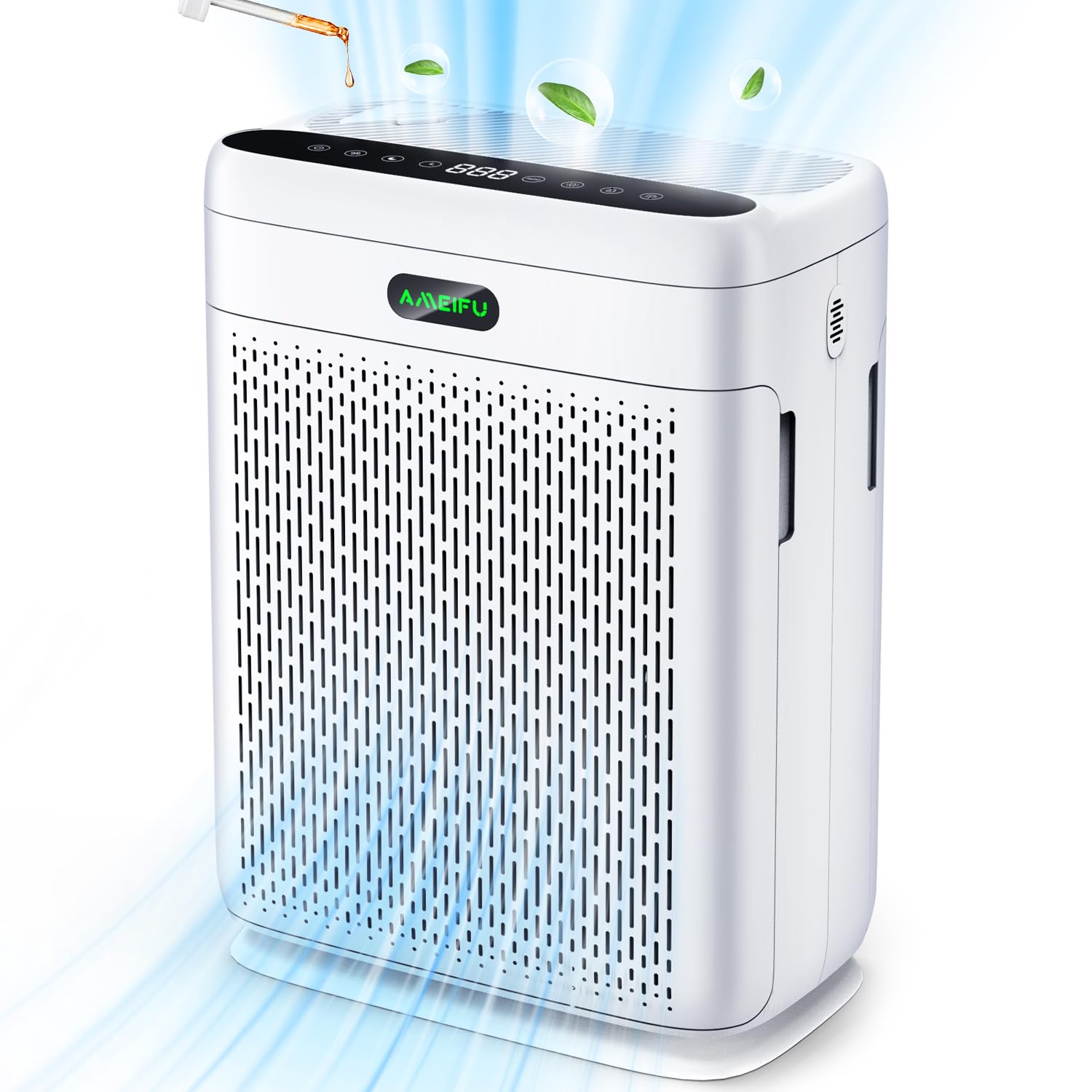 Best H13 HEPA Air Purifier for Large Rooms up to 2200 Sq Ft - Smart Air Cleaner with PM2.5 Display & Remote Control - Removes Dust, Pet Dander, Smoke, Pollen - Perfect for Bedroom, Living Room & Office Use