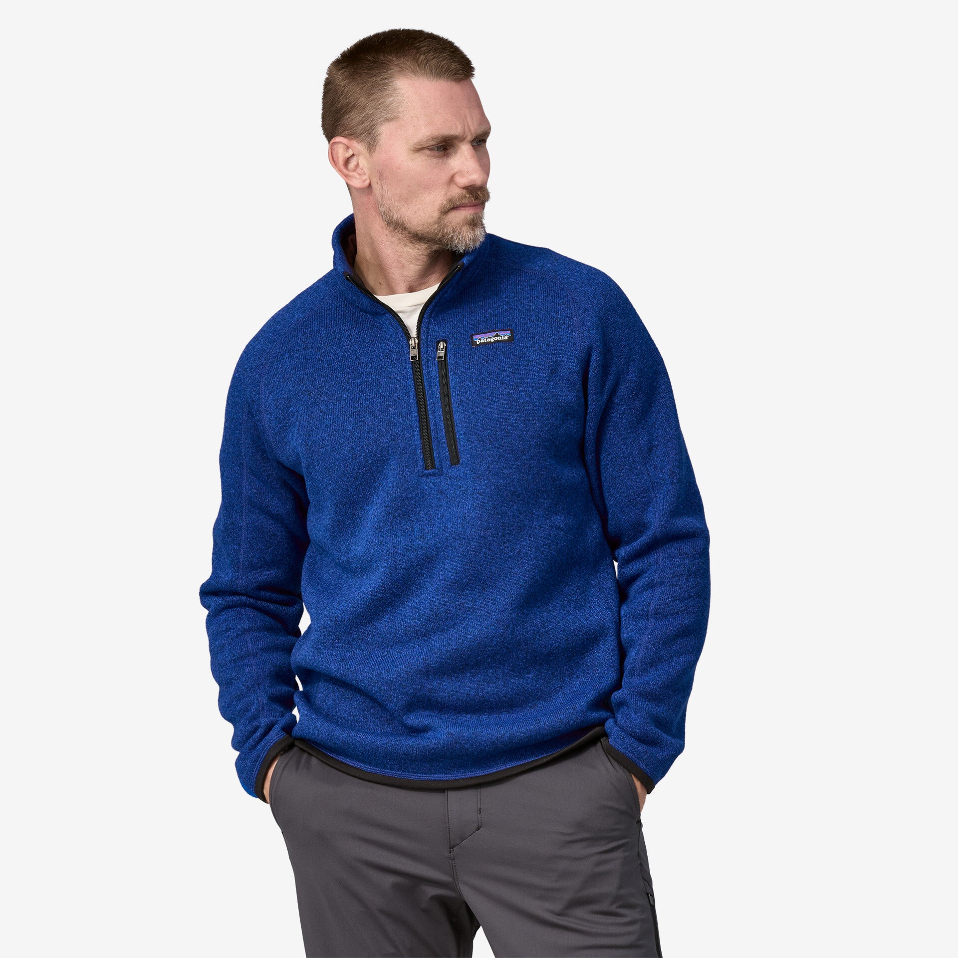Men's Better Sweater® 1/4 Zip Fleece Jacket - Lightweight Warm Pullover for Hiking & Outdoor Activities (Style 25523)