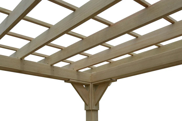 Bradford Pergola with Swing Hangers - Outdoor Wooden Gazebo with Hanging Swing for Backyard, Garden, Patio | Perfect for Relaxing, Entertaining & Creating Shade
