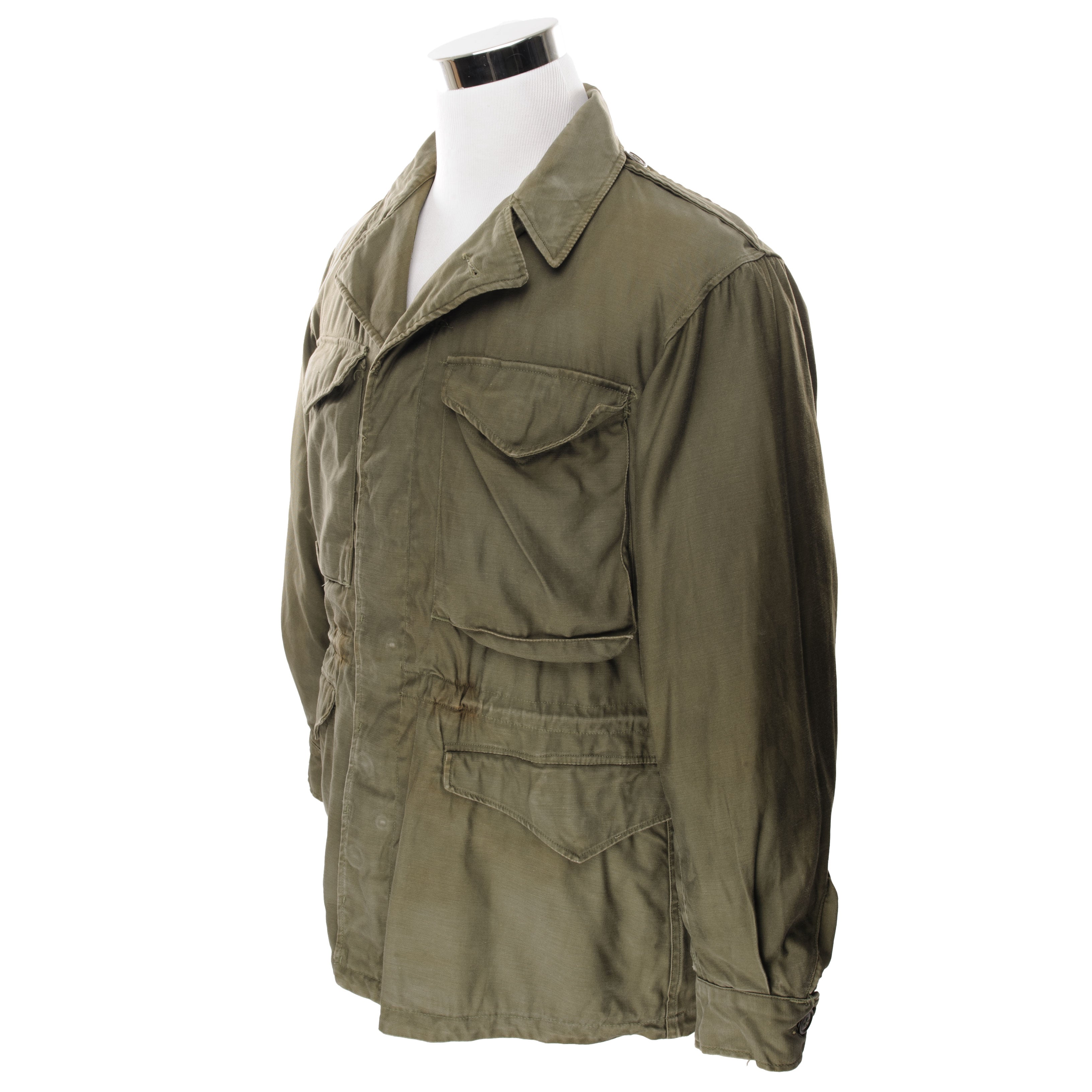 Vintage US Army M50 Field Jacket 1951 Korean War - Small Regular Size - Military Surplus Outerwear for Reenactment & Outdoor Adventures