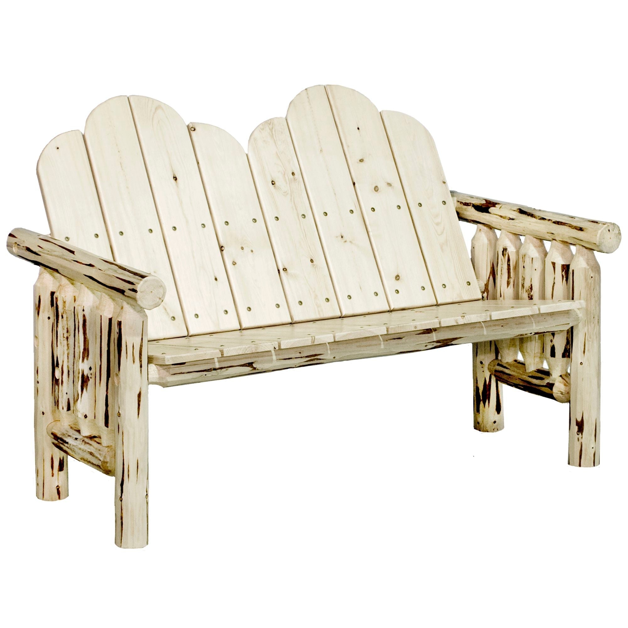 Montana Deck Bench - Outdoor Wooden Bench for Patio, Garden, and Backyard - Perfect for Relaxing, Lounging, and Entertaining Guests